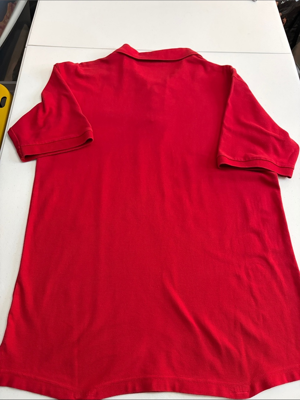RED OAK Men Shirt L Red Short Sleeved Polo Nebraska Cornhuskers Vintage - Picture 6 of 7